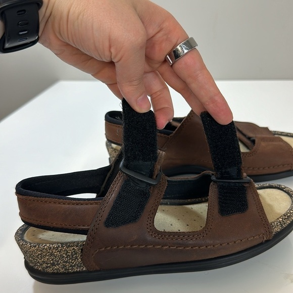 Ecco Brown Leather Cosmo Sandals Size 36(5-5.5) - Picture 12 of 16